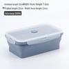 Collapsible Silicone Lunch Box Set: Microwave Steaming, Fresh-Keeping, 4-Piece Bento for Office & Picnic
