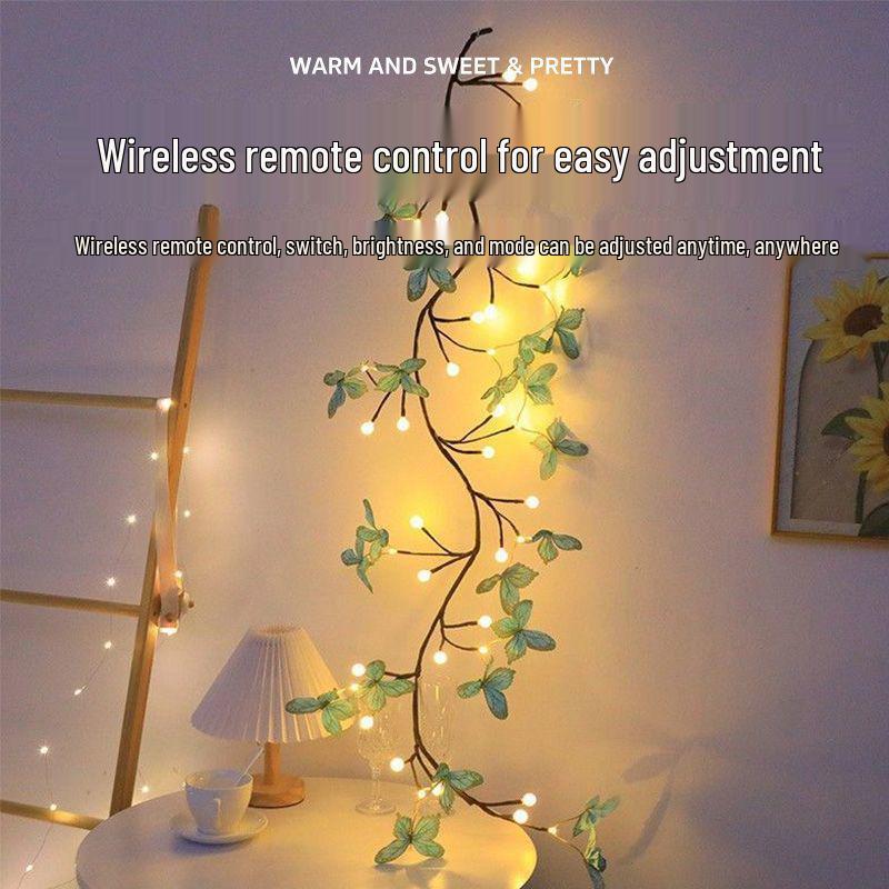 LED Schmetterling Rosenranken Lichter - Biegsame Feiertags Wanddekorationen