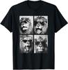 Cute Lions with Sunglasses Cool Animals Photo Booth Unisex T-Shirt