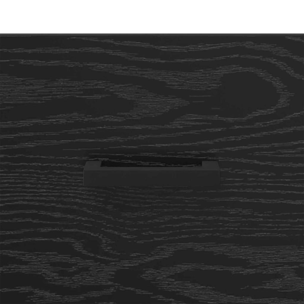 Nightstand Black Oak Effect 40 x 40 x 66 cm Particleboard