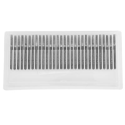30pcs 2.5mm Cylinder Flat Diamond Bit Grinding Needle Power Grinder Carving Tools for Jades