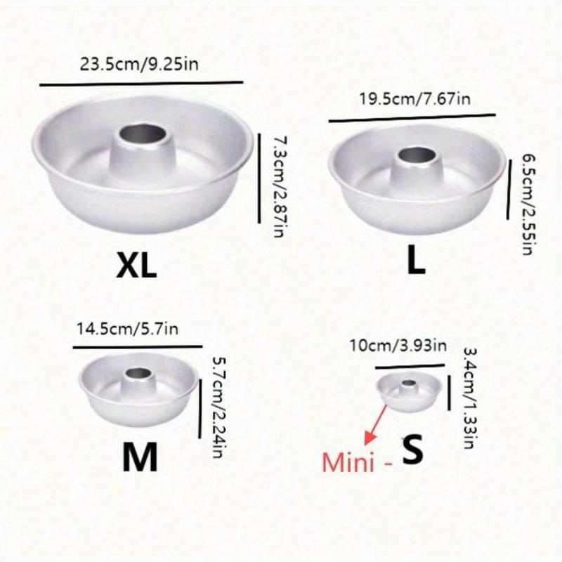 Hollow Chiffon Cake Baking Mold, Aluminum Y Mold, A Variety of Sizes To Choose From, S Is A Mini Mold, Suitable for Family and Party Use