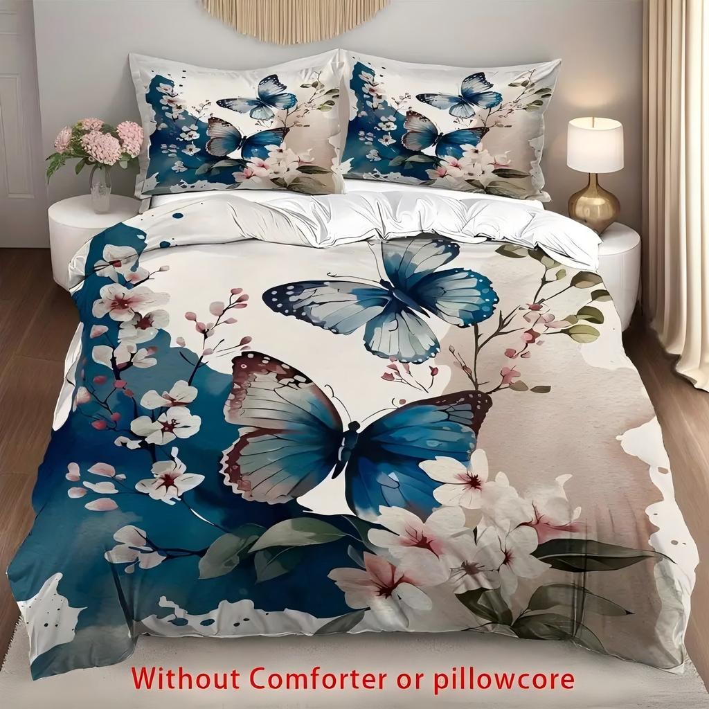 Comforter Beautiful Butterfly Pattern 3D Printed Elegance Simple Style Soft Bedding Home Textiles