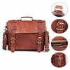 Men's Genuine Leather Vintage Laptop Bag Handmade Briefcase Satchel Messenger
