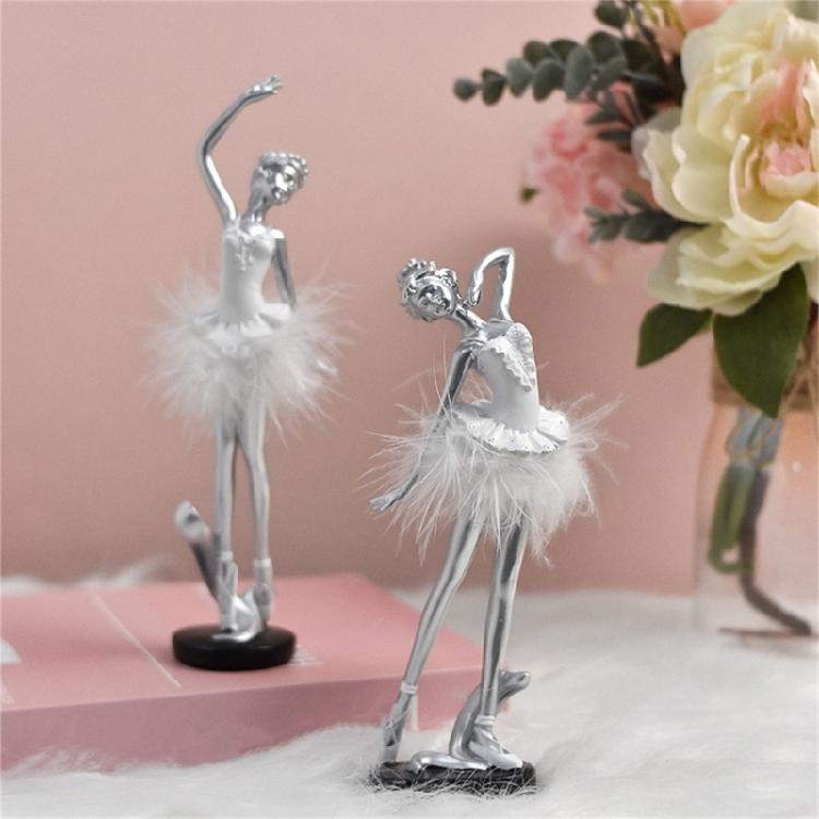 Elegant Ballet Dancer Resins Sculpture Ballerinas Figuine Dancing Girl Statue Ornament for Adding Elegances to Any Room