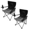 Lounge Chair Outdoor Chair Lightweight Foldable Load Capacity 100kg Camping Chair Leisure Chair Chair with Storage Bag Set of [Green & Gold] Sl-yz800