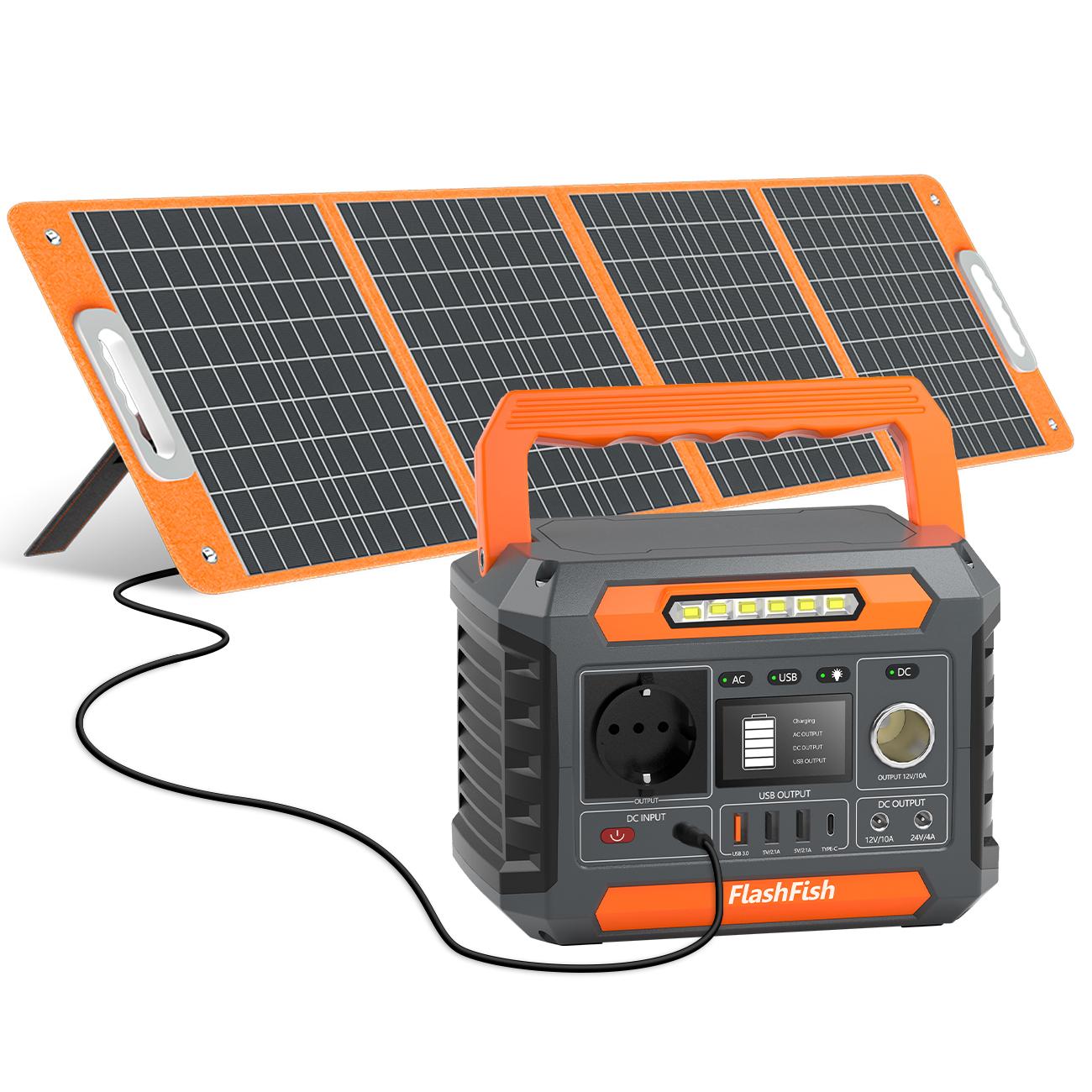 Flashfish P66+TSP100 Portable Power Station 300W