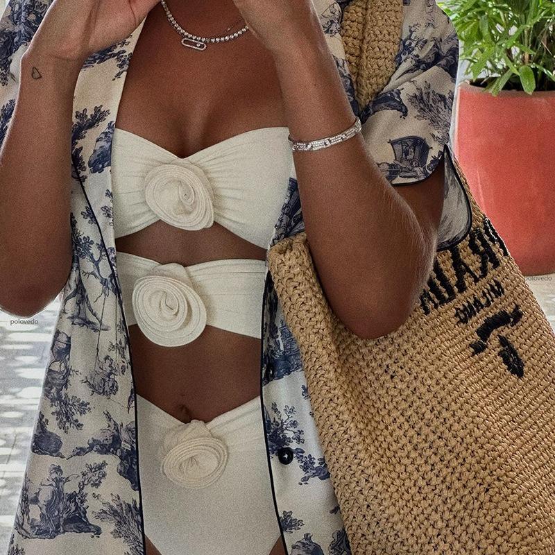 Sexy Off Shoulder Strapless One Piece Swimsuit For Women
