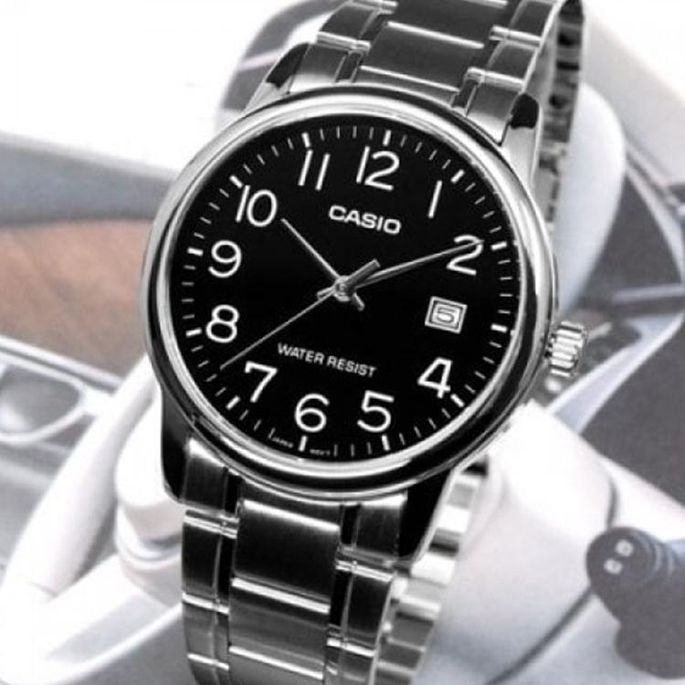 CASIO Men Standard Series Black Watch MTP-V002D-1B MTP-V002D-1B