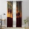 African Savanna Elephant Window Curtains For Living Room Bedroom Luxury Modern Kitchen Curtains Fabric Drapes