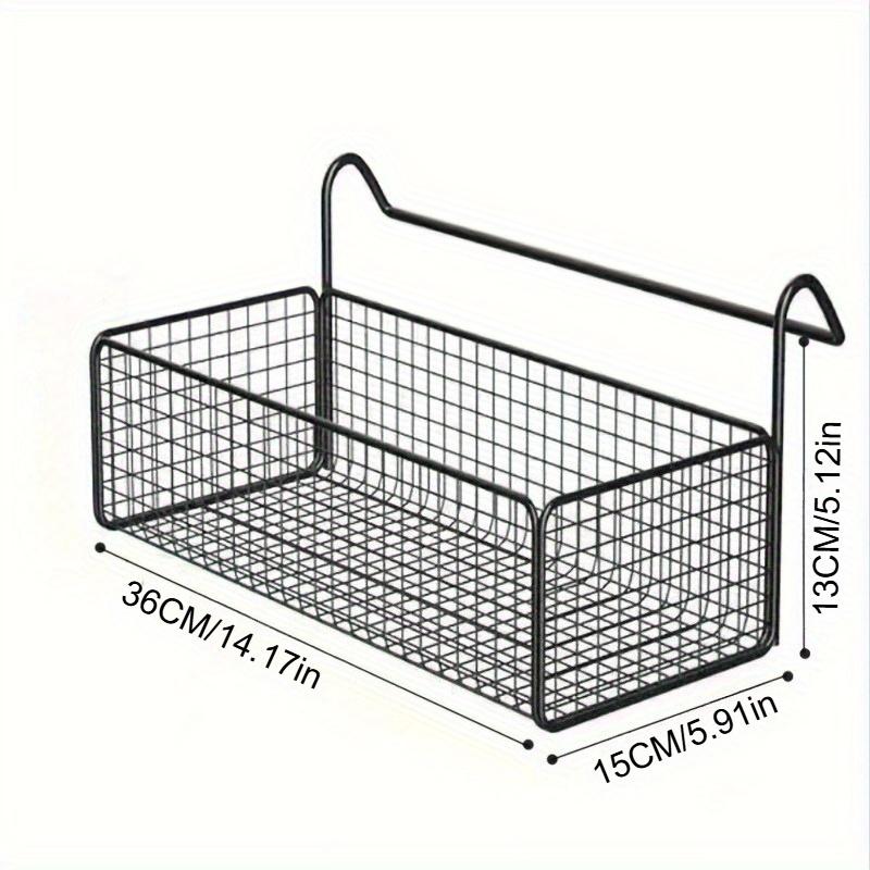 Raft de Depozitare Coș Agățat de Ușă din Fontă cu Cadru Metalic Robust și Coș Agățat Sigur, Perfect pentru Dormitor, Cameră și Organizarea Camerei