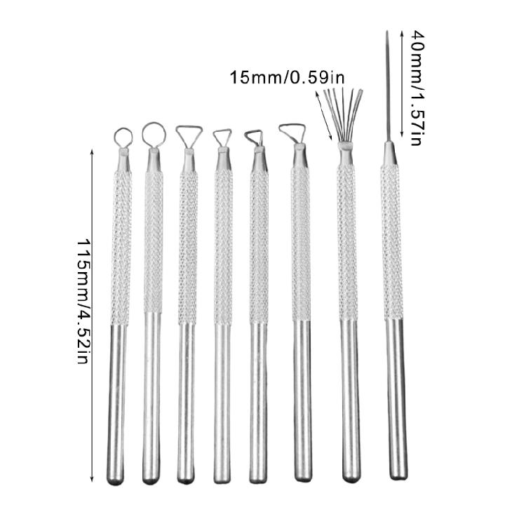 8Pieces Clay Pottery Wire Cutter Tool Clay Sculpting Tool Ceramic Clay Carving Clay Modeling Tool