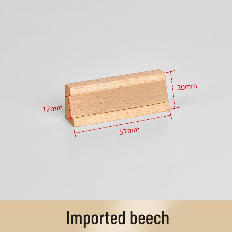 Walnut Solid Wood Price Tag Holder for Jewelry Displays