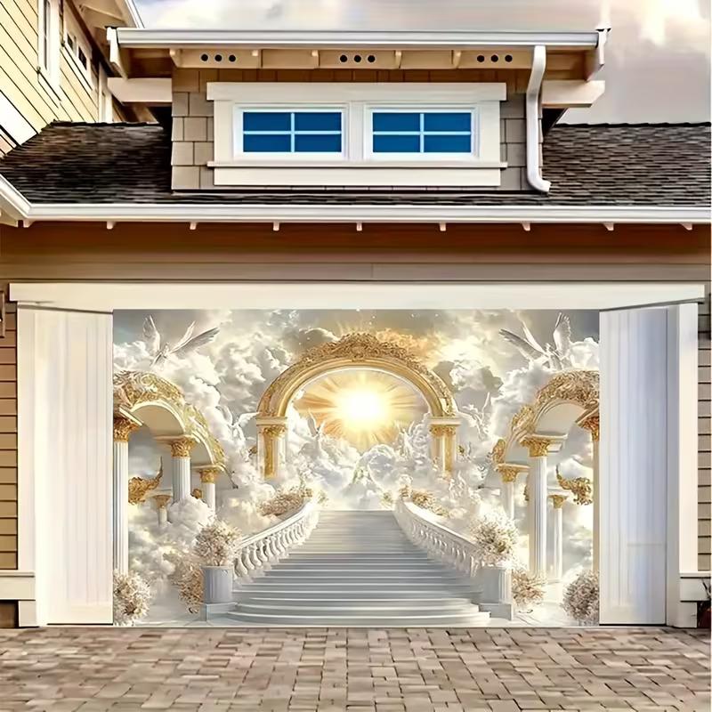 2D Angel Heaven Gate Backdrop Wedding Ceremony Photo Studio Background