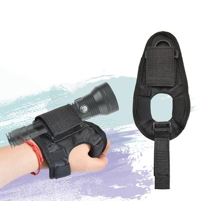 Lanterna de Mergulho Antiderrapante Luva de Fixação Iluminação Externa Fita Mágica Alça de Pulso Luva Suporte Protetor Equipamento de Mergulho
