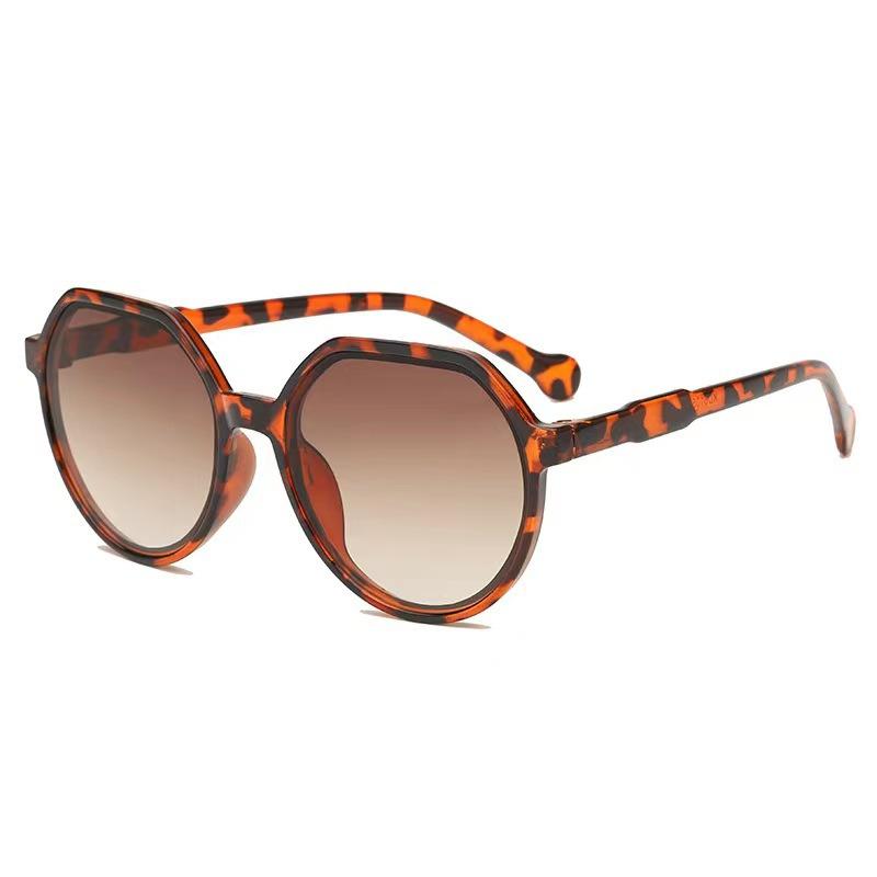 Trend Round Sunglasses Milk Tea White Sunglasses Glasses 7758 With