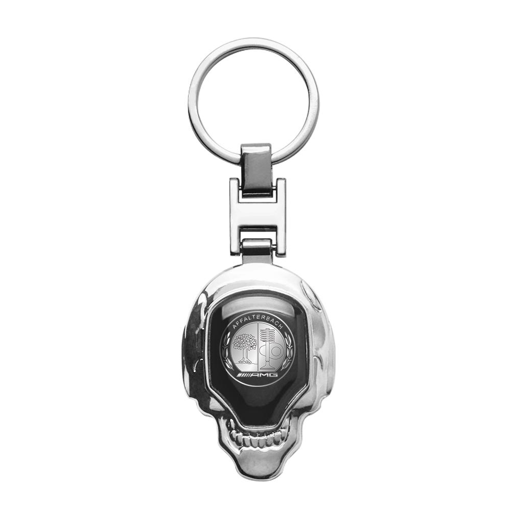 HOXL2 Leather/Metal Car Remote Key Cover Keychain Pendant Backpack For Mercedes Benz AMG A B C D M S R G Class GLA W176 W124 C260 C300