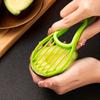 2in1Avocado Slicer and Pitter,Durable Polypropylene with Serrated Blades Food Safe Design for Home and Restaurant Use,Green Handle with Multiple Holes