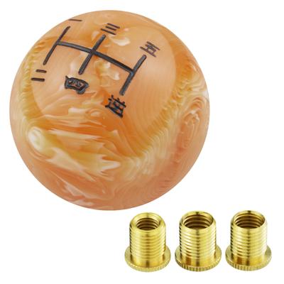 Arenbel Páka řazení, Hlavice řadicí páky auta, Knoflík řadicí páky, Automobilové díly, 5 rychlostí, Tvar koule, 2,0 palce (5 cm), Pryskyřice,