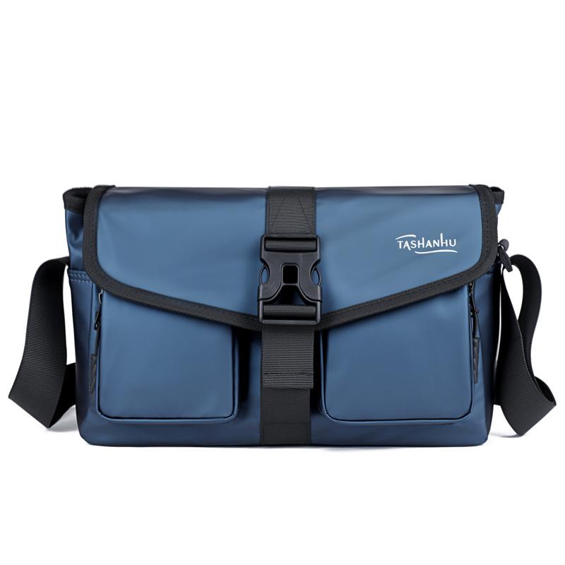 Men'S Crossbody Bag Nylon Lightweight Chest Shoulder Bag With Zipper Pocket Waterproof Outdoor Travel Sport Messenger Bag