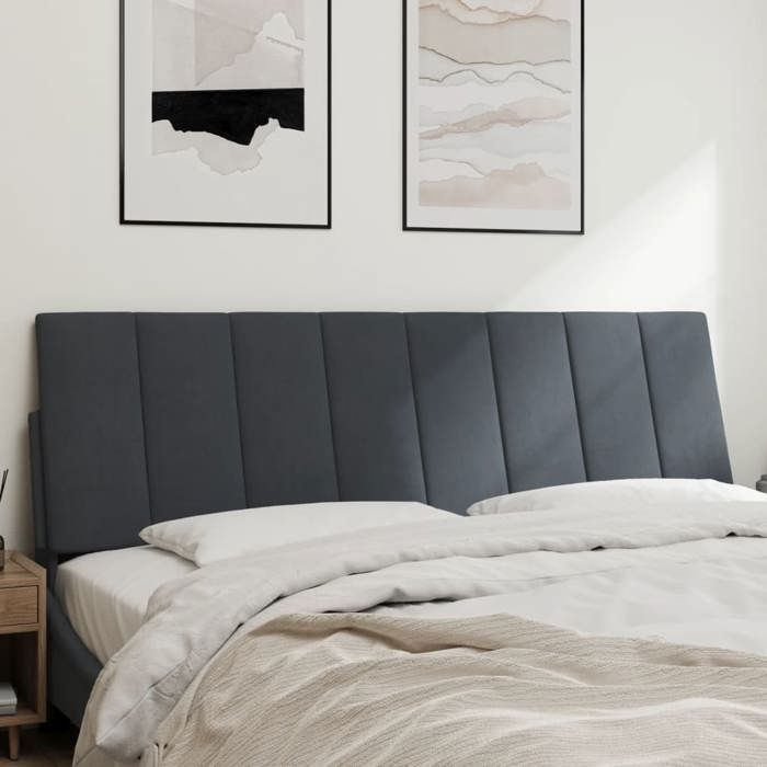 VidaXL Coussin de Tête de Lit, Oreiller de Tête de Lit avec Bandes Auto-agrippantes, Coussin Rembourré Chambre à Coucher, 374676