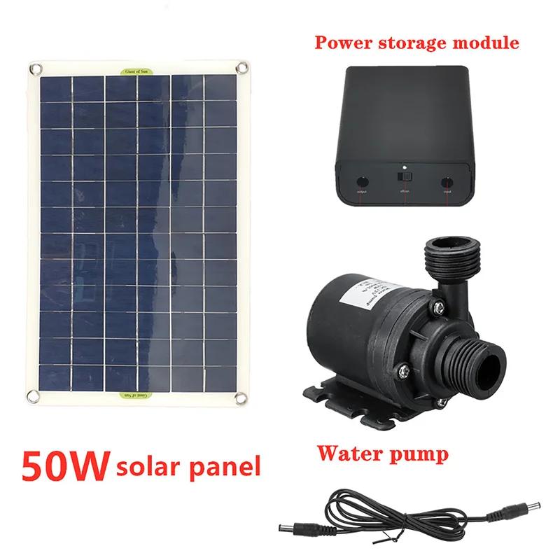 Brushless Solar Power Water Pump Fish Water Pool Pumpes Garden Decoration Solars Panels Powered Fountain Waters Pumps