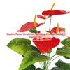 3D Anthurium Leaf Artificial Potted Plant - Home Decoration