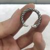 Adjustable Open Ring Men Women Vintage Braided Rope Design Sterling Geometric Finger
