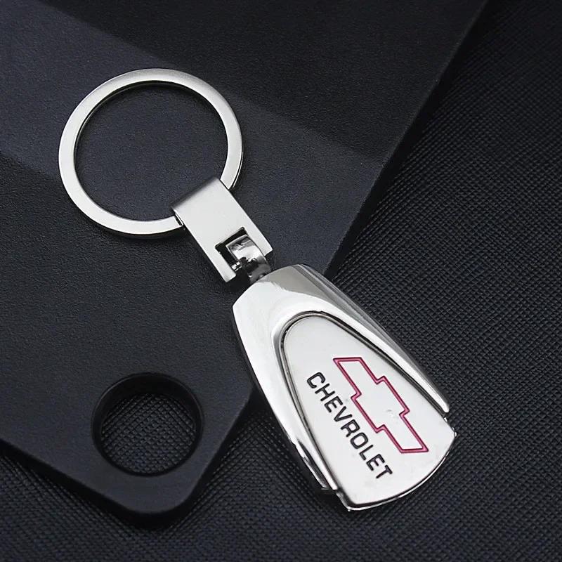 

1PC Metal Leather Car Styling Emblem Keychain Rings Auto Accessories For Chevrolet Captiva Cruze Lacetti Niva Cobalt Keychain