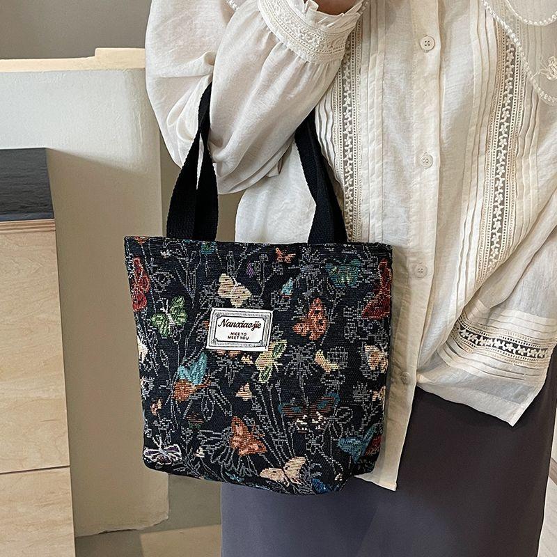 

Premium sense large capacity canvas bag women s new fashion commuter tote bag female ins student class bag