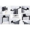 Bathroom Towel Bar Sets Matte Black 4-Piece Bathroom Hardware Set Stainless Steel Bath Accessories Kit. Wall Mounted,23.6 Inch