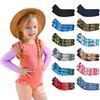 1 Pair Kids Sports Cooling Arm Sleeves Cover Sun UV Protection Elastic Ice Cuff Cycling Arm Warmer For 4-12 Years Girls Boys