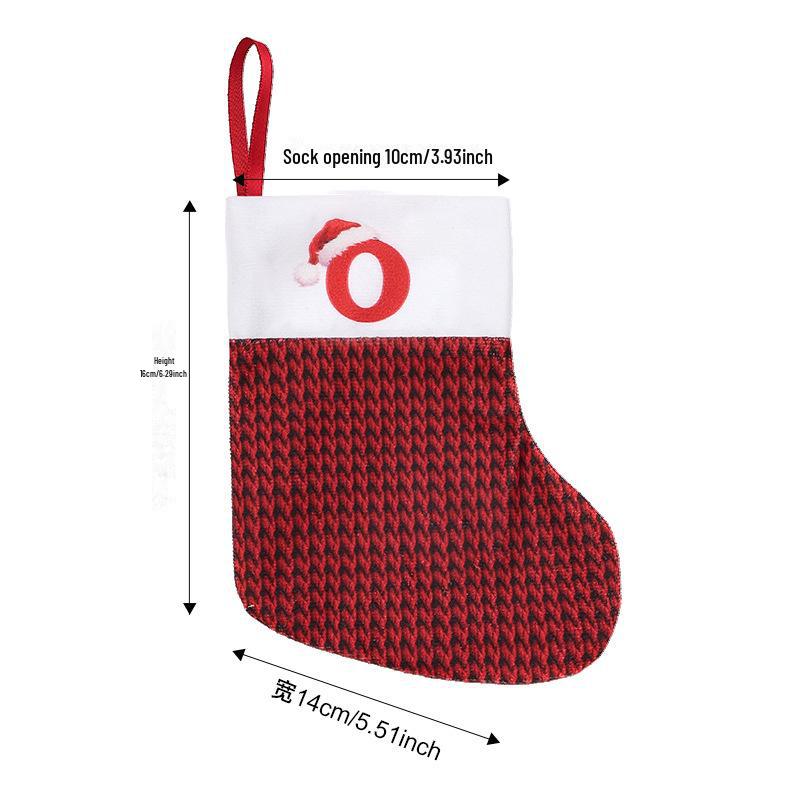 

Рождественские красные носки с буквами: Украшения и подвески для детских праздников
