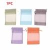 1/10PCS Washable Storage Bags Cotton Linen Burlap Gift Bags Gift Drawstring Bags  For Gift Giving