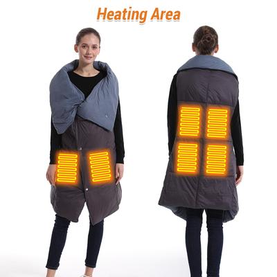 Warmer Blanket USB Electric Blanket Soft Fast Heating Shawl Blanket for Outdoors
