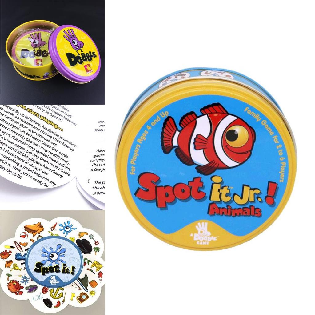 Dobble Spot It Spielkarten für fesselnden Familienspaß und schnelle visuelle Herausforderungen