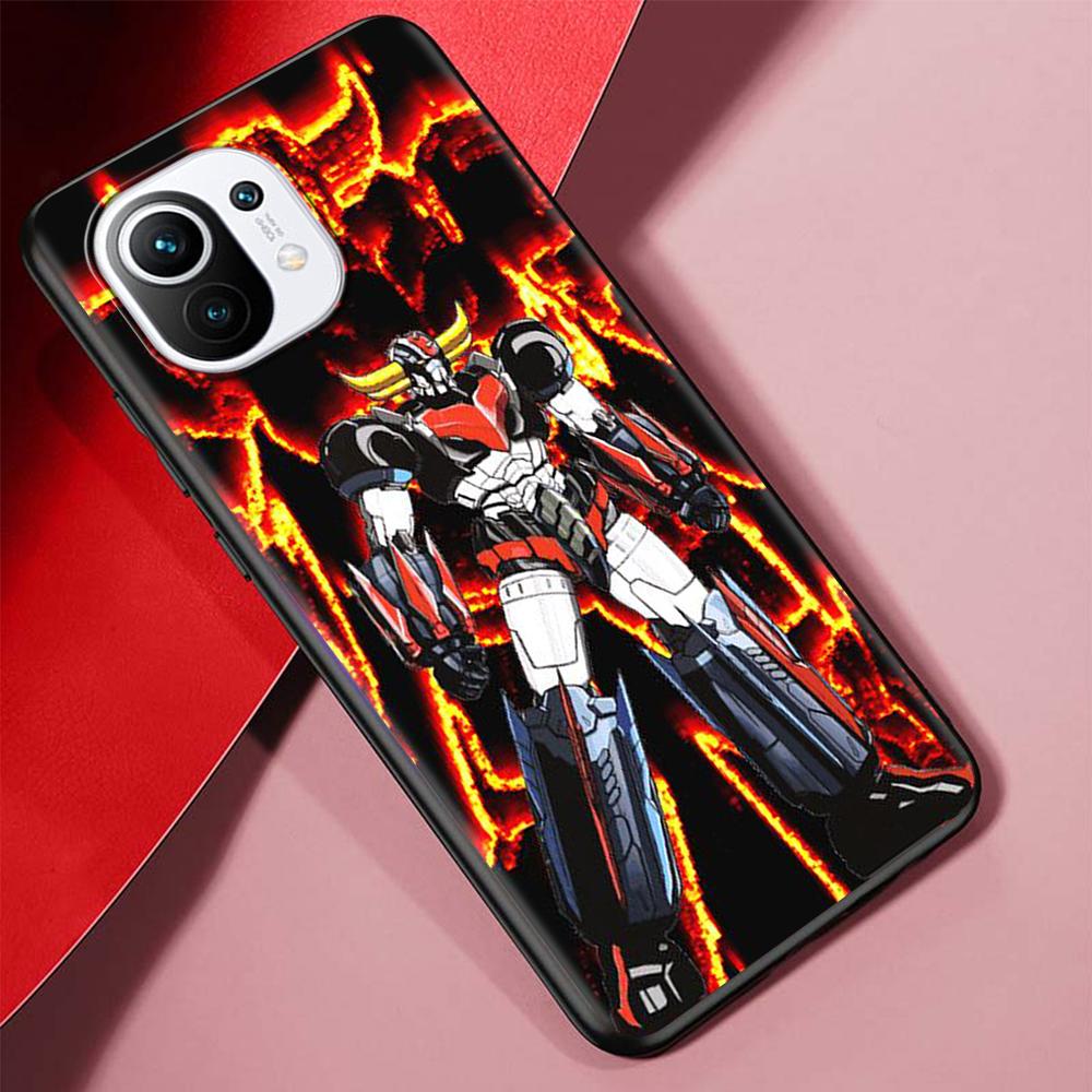 Pouzdro na mobil Manga Mazinger Z Anime pro Xiaomi Poco X3 NFC M3 Mi 11 Lite 5G 12X 11T 10T 12 Pro 9T Note 10 9 Silikonové Černé