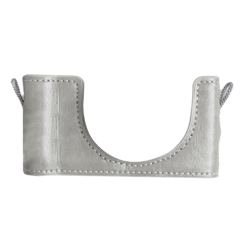 Flexible PU Leather Half Camera Case Bag For ZV 1M2/ZV 1F Featuring Easy Battery Access