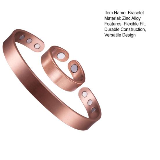 Armband Flexibles offenes Design passt an jeden Finger Magnetischer Verschluss mit 6 Neodym-Magneten Handform Verstellbarer Ring