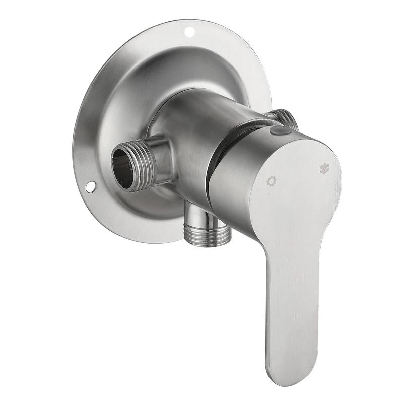 Настенный смеситель для душа, переключатель, кран для душа, нержавеющая сталь, открытый монтаж, для туалета, ванной комнаты, солнечный водонагреватель, смесительный клапан