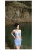 2025 Women's Plus Size Three-Piece Korean Hollow Out Bikini Swimwear