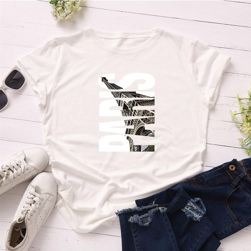 Damen Sommer T-Shirt Trend Print Retro Mode Kurzarm T-Shirts Lässig Bedruckte Oberteile