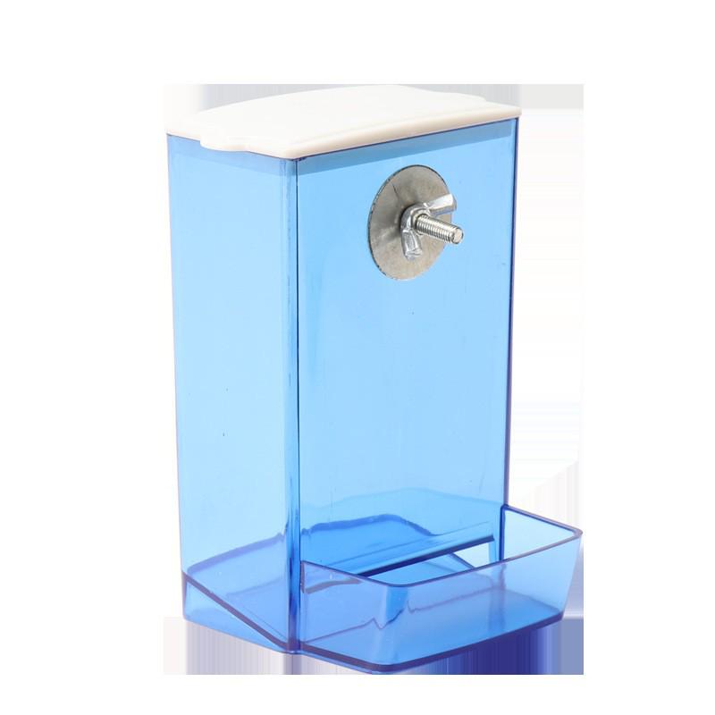 Anti-Spill Automatic Bird Feeder - Transparent, No-Mess Design for Parrots, Budgies, Cockatiels