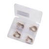 4pcs/Box Dental Rubber Dam Clamps Barrier Clips Resin Clip Autoclavable 134°C Large/ Small Dental Material Dentist Tools