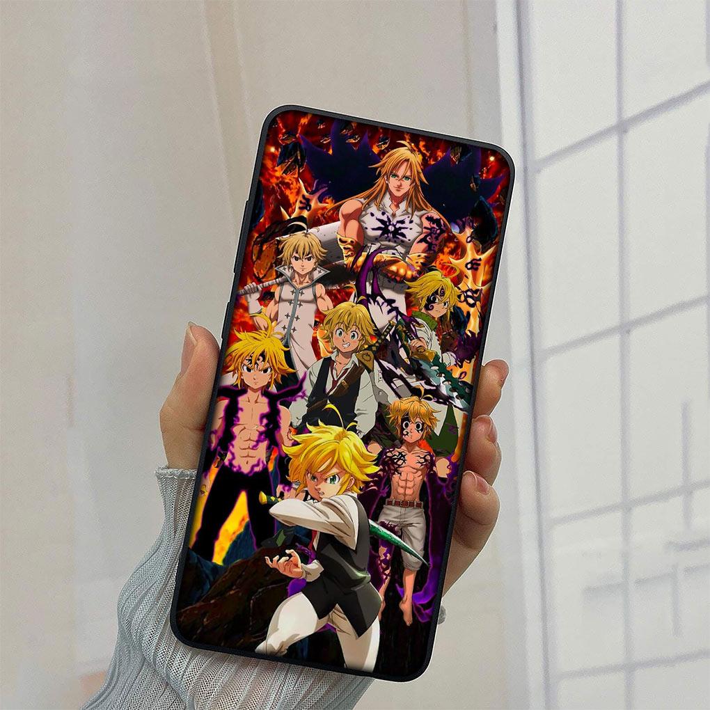 Anime Sedm smrtelných hříchů Meliodas Kryt na telefon pro Samsung Galaxy A10 A20 A53 A30 A31 A32 A50 A51 A52 A12 A33 Měkký TPU kryt