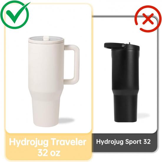 Replacement Straws Compatible with HydroJug, Straws Designed for HydroJug 32 oz with Flip Straw,Straw Replacement Compatible with Hydrojug, 6 Pieces