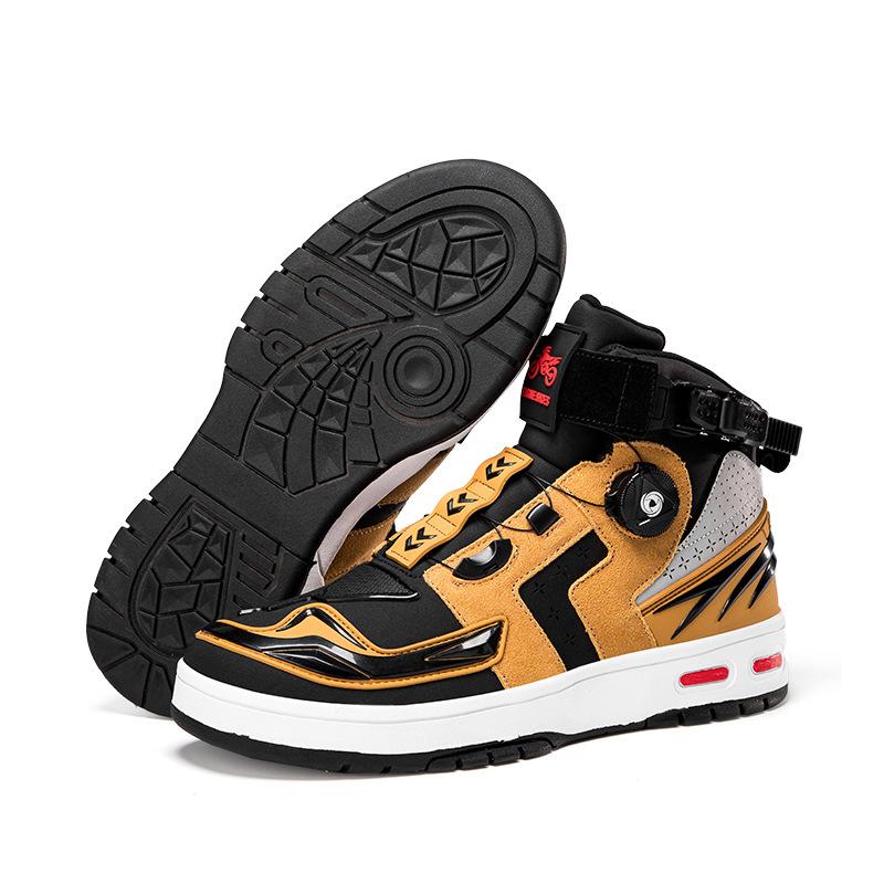 Motorcycle Shoes Motorcycle Riding Shoes Men's Knights Four Seasons Off-road Locomotive Boots Racing Short Boots Four Seasons Motorcycle Travel Equipm