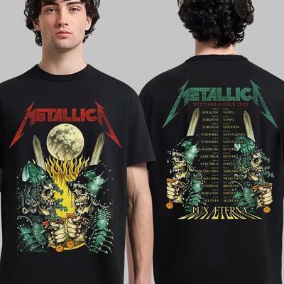 Metallica M72 World Tour 2025 Koszulka Graficzna Koncertowa dla Fanów S–4XL Koszulka Unisex