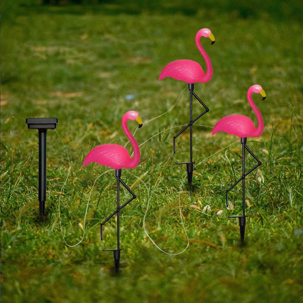 Solar Flamingo Garden Stake Light - Outdoor Decoration for Villas and Lawns