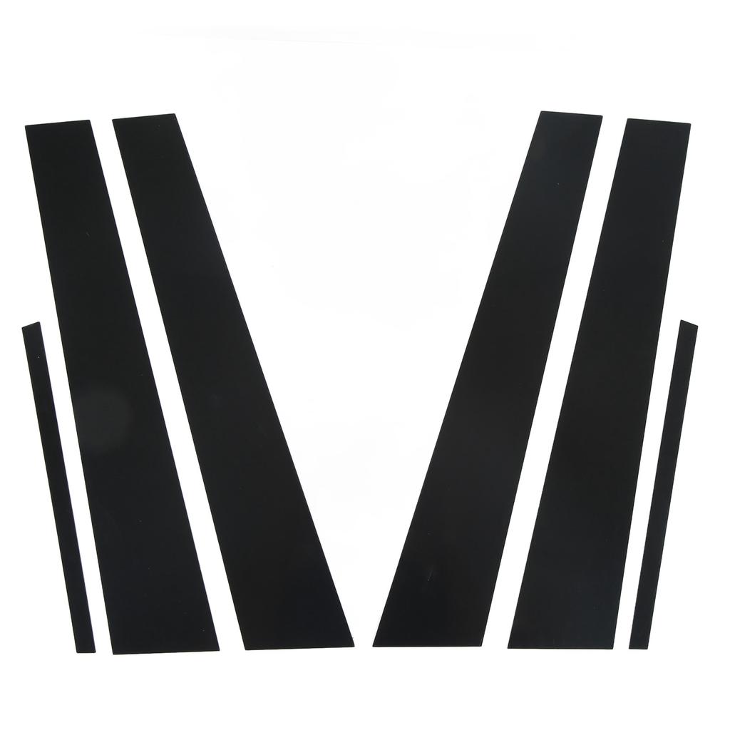 6pcs Side Door Window Cover Trim Pillar Post Decal Trim Gloss Black Side Door Window Cover Trim Replacement for Dodge Charger